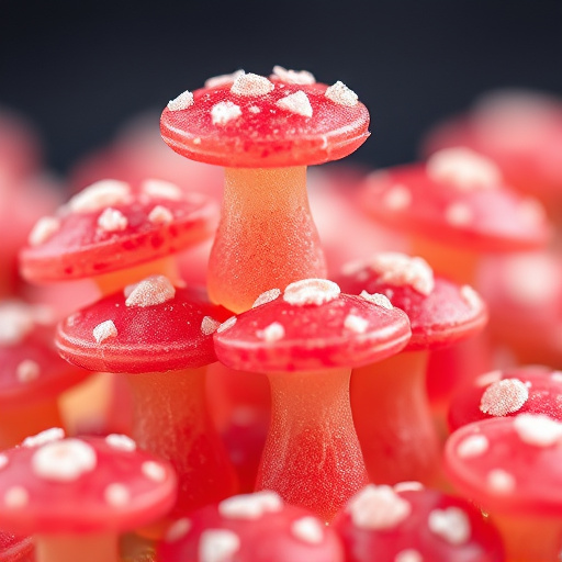 Stacked Magic Mushroom Gummies Macro