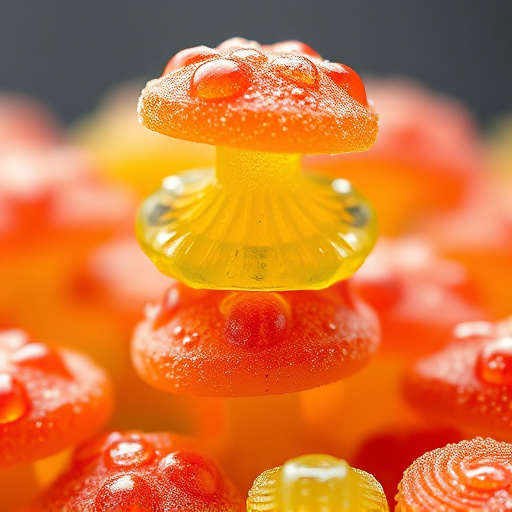 Stacked Magic Mushroom Gummies Macro