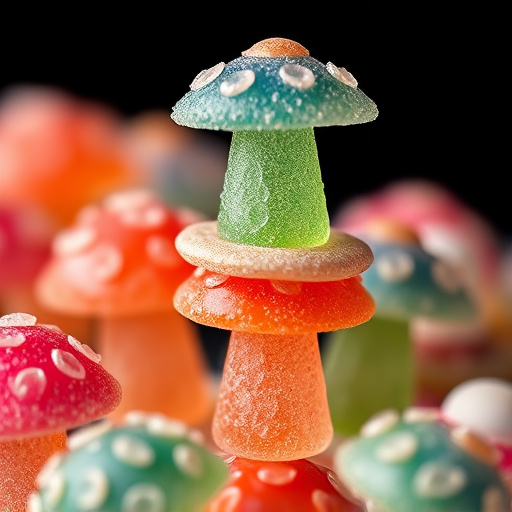 Stacked Magic Mushroom Gummies Macro