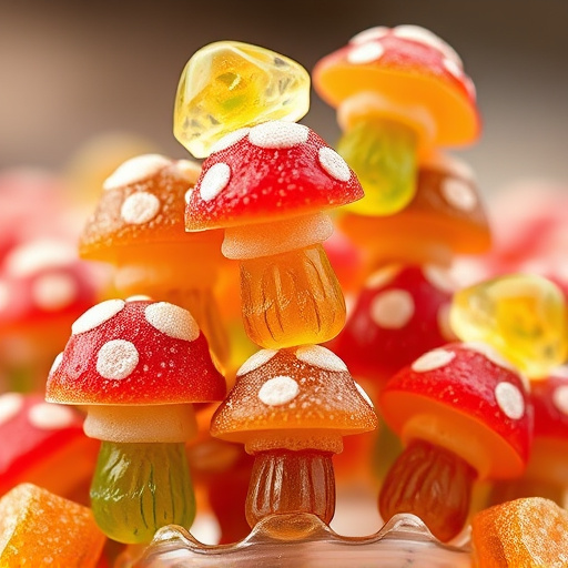 Stacked Magic Mushroom Gummies Macro