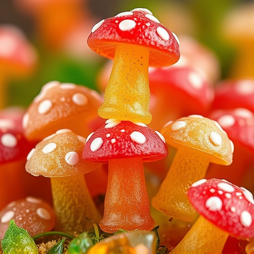 Stacked Magic Mushroom Gummies Macro