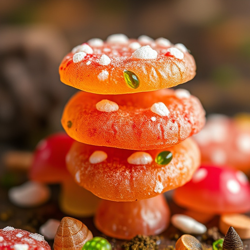 Stacked Magic Mushroom Gummies Macro