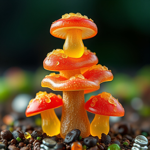 Stacked Magic Mushroom Gummies Macro