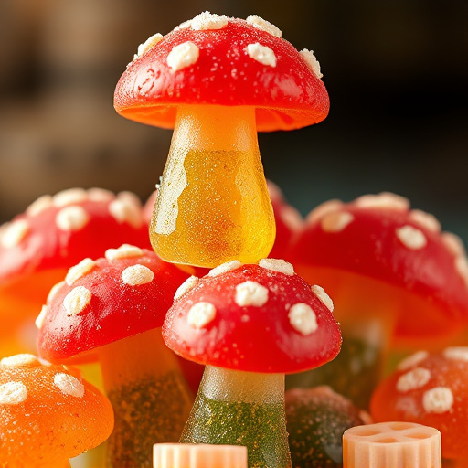 Stacked Magic Mushroom Gummies Macro