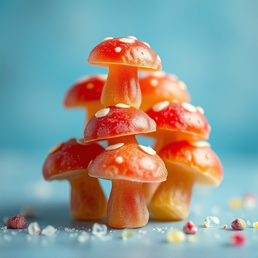 Stacked Magic Mushroom Gummies Macro