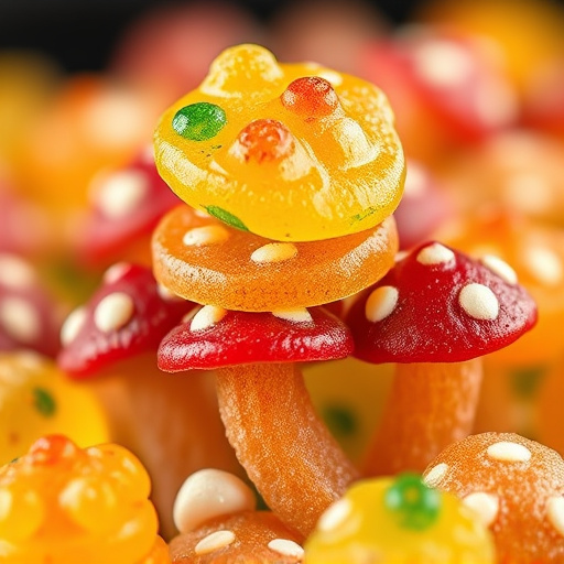 Stacked Magic Mushroom Gummies Macro