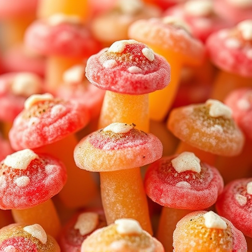 Stacked Magic Mushroom Gummies Macro