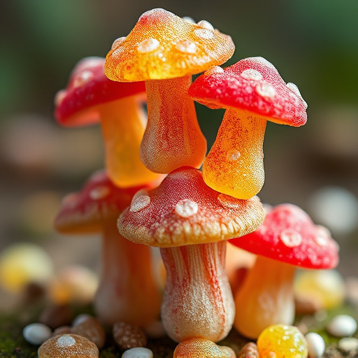 Stacked Magic Mushroom Gummies Macro