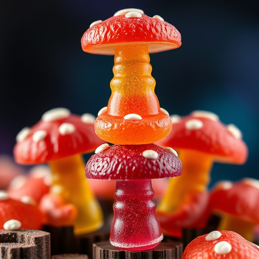 Stacked Magic Mushroom Gummies Macro