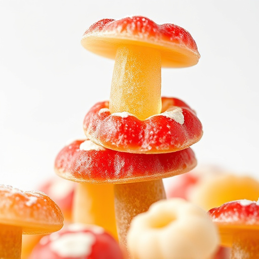 Stacked Magic Mushroom Gummies Macro