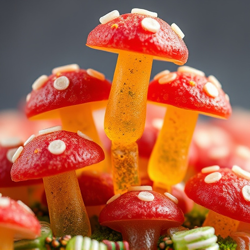 Stacked Magic Mushroom Gummies Macro