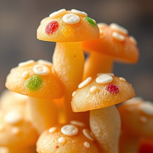 Stacked Magic Mushroom Gummies Macro
