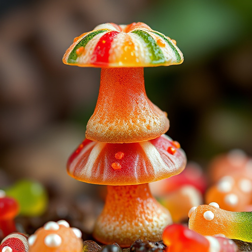 Stacked Magic Mushroom Gummies Macro