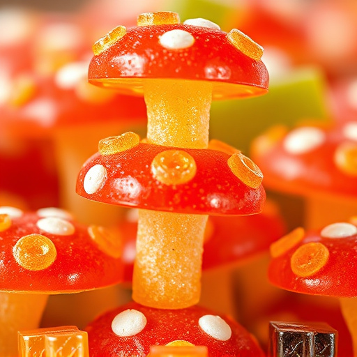 Stacked Magic Mushroom Gummies Macro