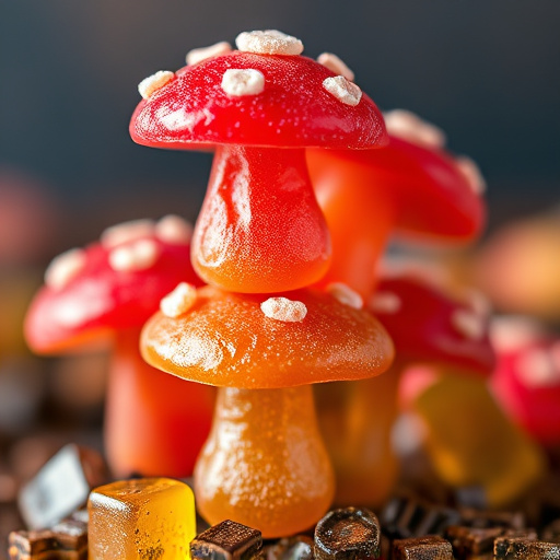 Stacked Magic Mushroom Gummies Macro