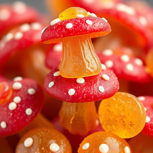 Stacked Magic Mushroom Gummies Macro