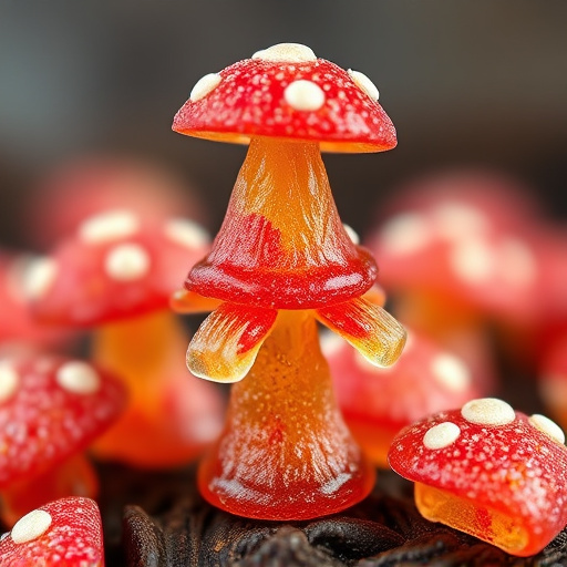 Stacked Magic Mushroom Gummies Macro