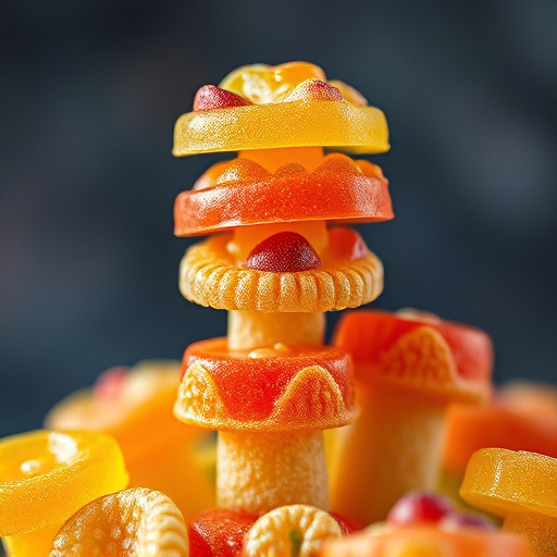 Stacked Magic Mushroom Gummies Macro