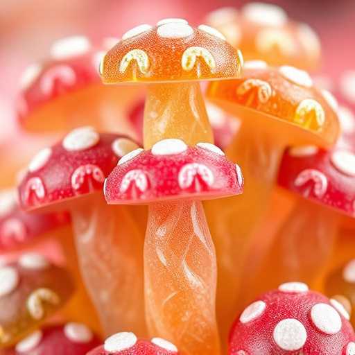 Stacked Magic Mushroom Gummies Macro