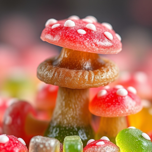 Stacked Magic Mushroom Gummies Macro