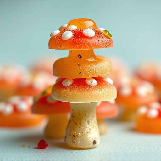 Stacked Magic Mushroom Gummies Macro