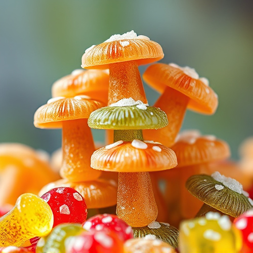 Stacked Magic Mushroom Gummies Macro