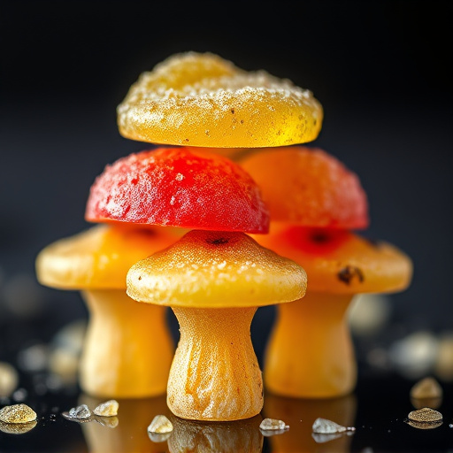 Stacked Magic Mushroom Gummies Macro