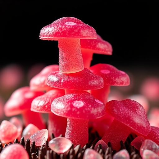 Stacked Magic Mushroom Gummies Macro
