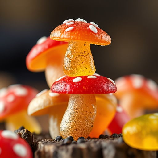 Stacked Magic Mushroom Gummies Macro