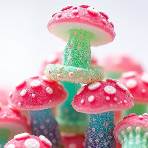 Stacked Magic Mushroom Gummies Macro
