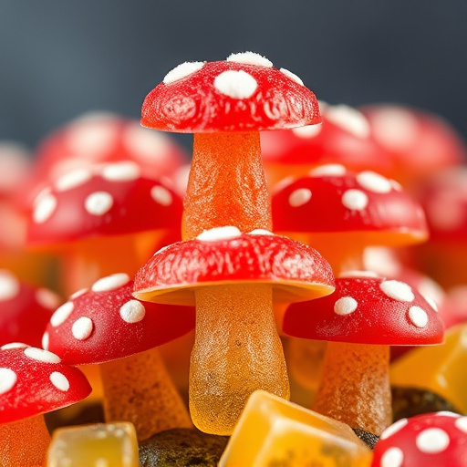 Stacked Magic Mushroom Gummies Macro
