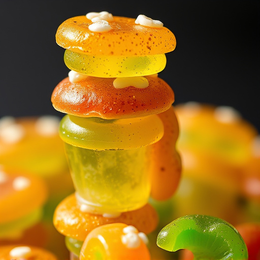 Stacked Magic Mushroom Gummies Macro