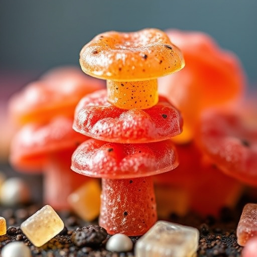 Stacked Magic Mushroom Gummies Macro