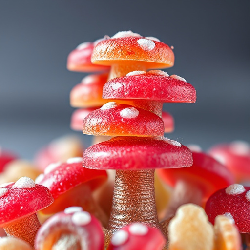 Stacked Magic Mushroom Gummies Macro