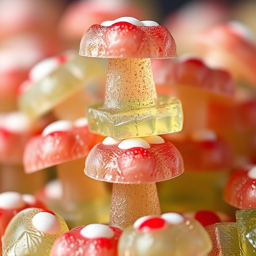 Stacked Magic Mushroom Gummies Macro