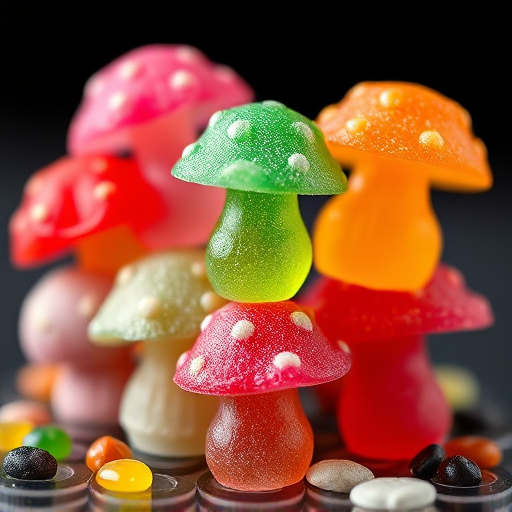 Stacked Magic Mushroom Gummies Macro