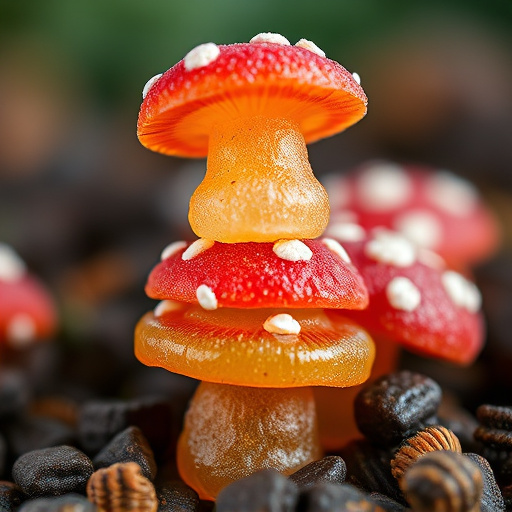 Stacked Magic Mushroom Gummies Macro