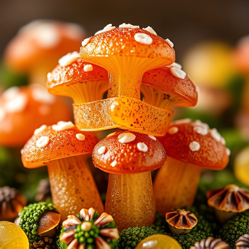 Stacked Magic Mushroom Gummies Macro