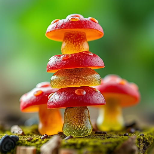 Stacked Magic Mushroom Gummies Macro