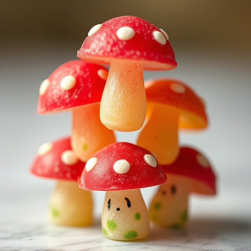 Stacked Magic Mushroom Gummies Macro
