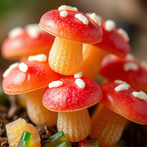 Stacked Magic Mushroom Gummies Macro