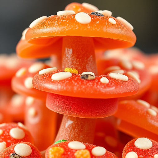 Stacked Magic Mushroom Gummies Macro