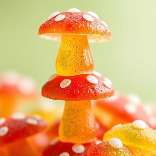 Stacked Magic Mushroom Gummies Macro