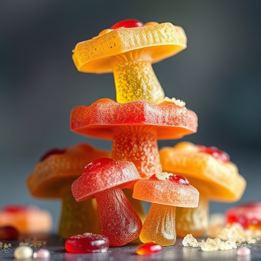 Stacked Magic Mushroom Gummies Macro