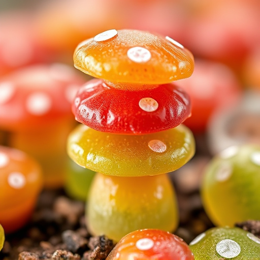Stacked Magic Mushroom Gummies Macro