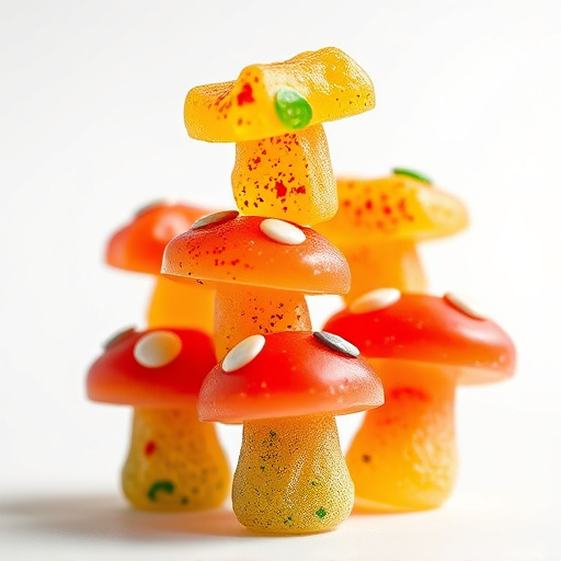 Stacked Magic Mushroom Gummies Macro
