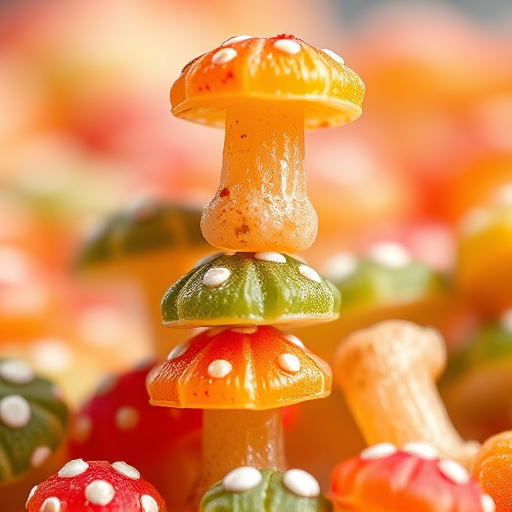 Stacked Magic Mushroom Gummies Macro