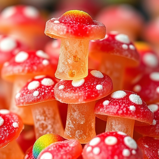 Stacked Magic Mushroom Gummies Macro