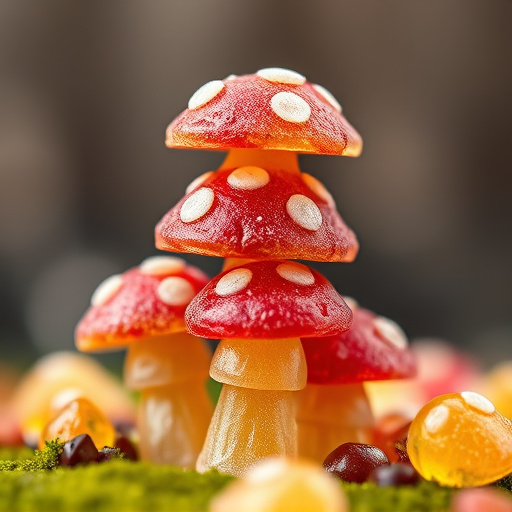 Stacked Magic Mushroom Gummies Macro