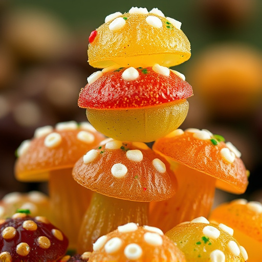 Stacked Magic Mushroom Gummies Macro